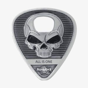 Skull Guitar Pick Bottle Opener Magnet