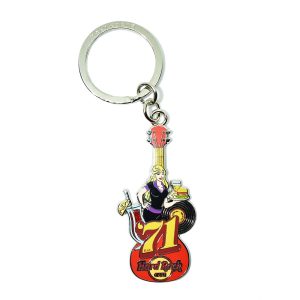 City Icon Guitar Keychain
