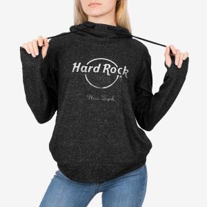 Women's Silver Foil Logo Thumb Hole Hoodie