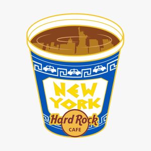 New York Coffee Cup Skyline Pin