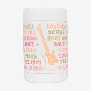 Festival Motto Print Koozie in White