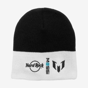 Messi x Hard Rock Beanie in Black and White