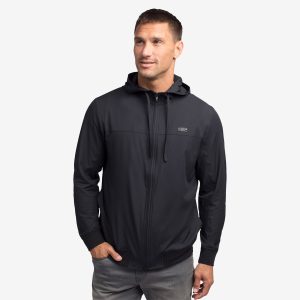 Travis Mathew x Hard Rock Wanderlust Zip Up Hoodie in Black