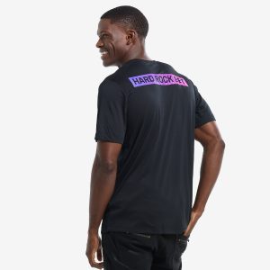 Adult Fit Hard Rock BET Performance Gradient Tee in Black
