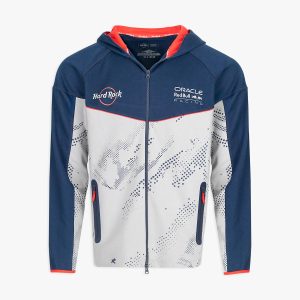 Oracle Red Bull Racing Sport Tech Zip Hoodie in Navy Grey